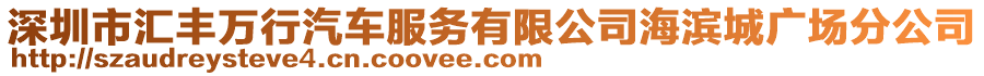 深圳市匯豐萬行汽車服務有限公司海濱城廣場分公司