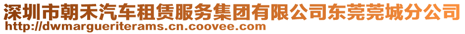 深圳市朝禾汽車租賃服務集團有限公司東莞莞城分公司
