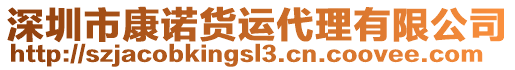 深圳市康諾貨運(yùn)代理有限公司