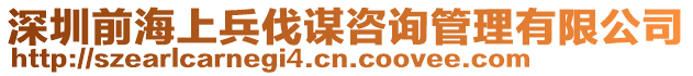 深圳前海上兵伐謀咨詢管理有限公司