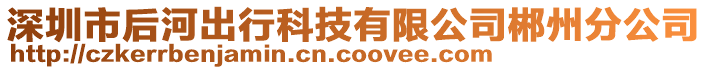 深圳市后河出行科技有限公司郴州分公司