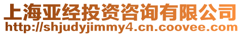 上海亞經投資咨詢有限公司