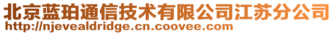 北京藍珀通信技術(shù)有限公司江蘇分公司