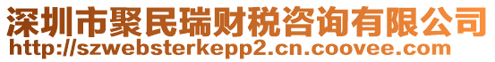 深圳市聚民瑞財稅咨詢有限公司