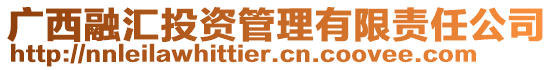 廣西融匯投資管理有限責任公司