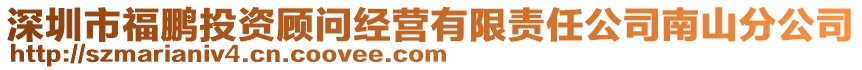 深圳市福鵬投資顧問經(jīng)營有限責(zé)任公司南山分公司