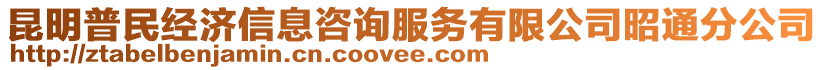 昆明普民經濟信息咨詢服務有限公司昭通分公司
