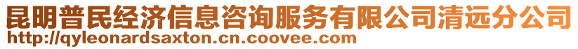 昆明普民經(jīng)濟信息咨詢服務(wù)有限公司清遠分公司
