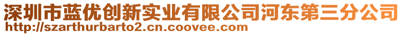 深圳市藍(lán)優(yōu)創(chuàng)新實業(yè)有限公司河?xùn)|第三分公司