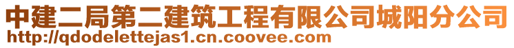 中建二局第二建筑工程有限公司城陽分公司