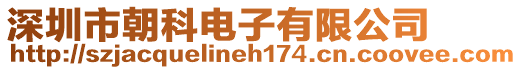 深圳市朝科電子有限公司