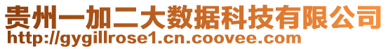 貴州一加二大數(shù)據(jù)科技有限公司