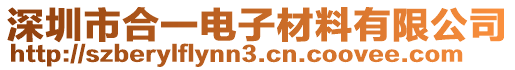 深圳市合一電子材料有限公司