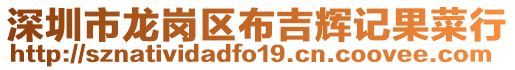 深圳市龍崗區(qū)布吉輝記果菜行