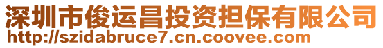 深圳市俊運昌投資擔保有限公司