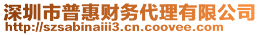 深圳市普惠財(cái)務(wù)代理有限公司