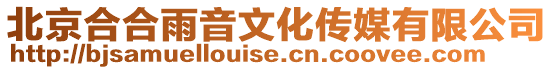 北京合合雨音文化傳媒有限公司