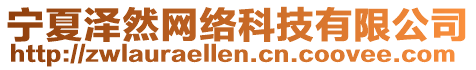寧夏澤然網絡科技有限公司