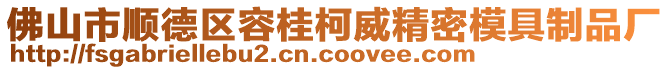 佛山市順德區(qū)容桂柯威精密模具制品廠