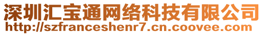 深圳匯寶通網(wǎng)絡(luò)科技有限公司