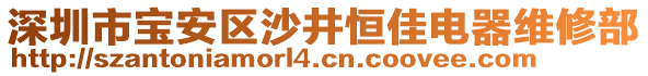 深圳市寶安區(qū)沙井恒佳電器維修部