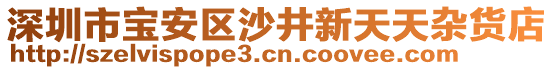 深圳市寶安區(qū)沙井新天天雜貨店