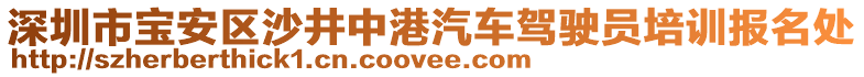深圳市寶安區沙井中港汽車駕駛員培訓報名處