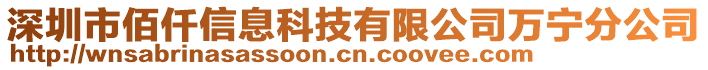 深圳市佰仟信息科技有限公司萬寧分公司