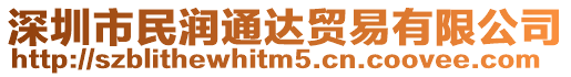 深圳市民潤通達(dá)貿(mào)易有限公司