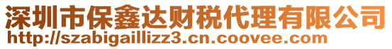深圳市保鑫達(dá)財(cái)稅代理有限公司