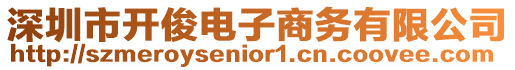深圳市開俊電子商務(wù)有限公司