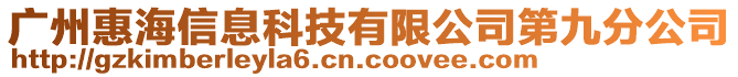 廣州惠海信息科技有限公司第九分公司