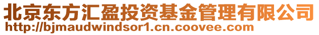 北京東方匯盈投資基金管理有限公司