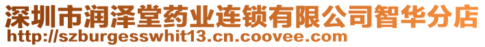 深圳市潤澤堂藥業(yè)連鎖有限公司智華分店