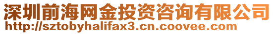 深圳前海網(wǎng)金投資咨詢(xún)有限公司