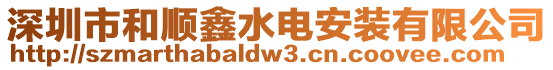 深圳市和順鑫水電安裝有限公司