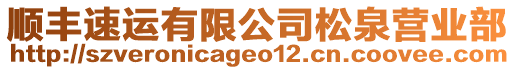 順豐速運有限公司松泉營業(yè)部