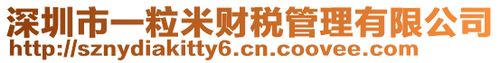 深圳市一粒米財(cái)稅管理有限公司