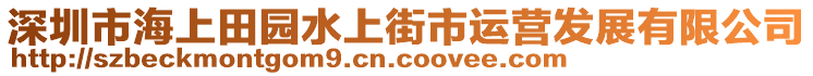 深圳市海上田園水上街市運營發(fā)展有限公司