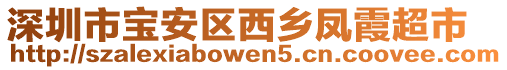 深圳市寶安區(qū)西鄉(xiāng)鳳霞超市