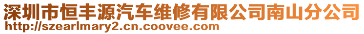 深圳市恒豐源汽車維修有限公司南山分公司