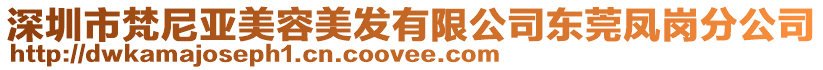 深圳市梵尼亞美容美發(fā)有限公司東莞鳳崗分公司