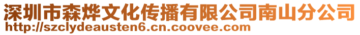 深圳市森燁文化傳播有限公司南山分公司