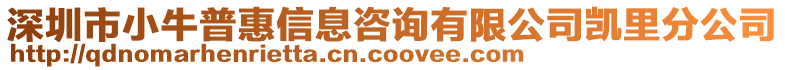 深圳市小牛普惠信息咨詢有限公司凱里分公司