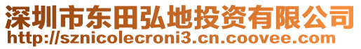 深圳市東田弘地投資有限公司