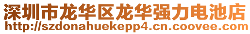 深圳市龍華區(qū)龍華強力電池店