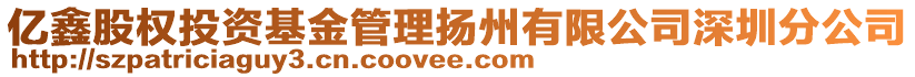 億鑫股權(quán)投資基金管理揚(yáng)州有限公司深圳分公司