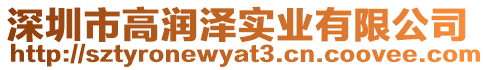 深圳市高潤澤實業(yè)有限公司