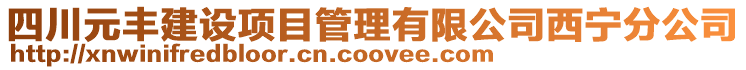 四川元豐建設項目管理有限公司西寧分公司