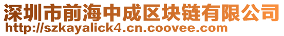 深圳市前海中成區塊鏈有限公司